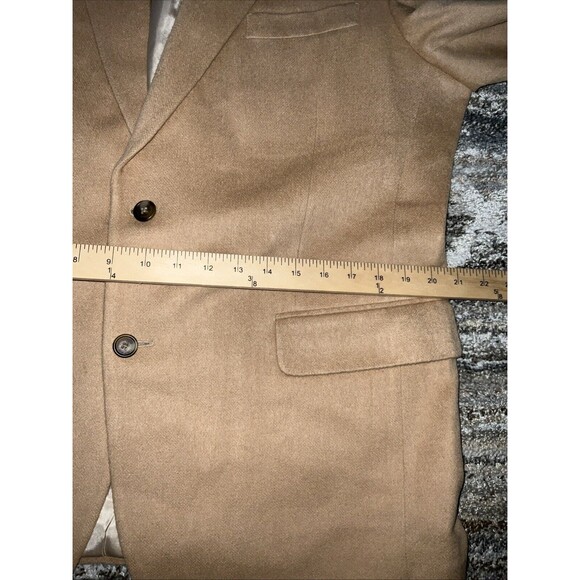 Jos. A. Bank 100% Camel Hair Sport Coat Blazer Jacket Mens Sz 43R Tan Beige - Picture 13 of 16